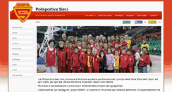 Desktop Screenshot of polisportivasieci.it